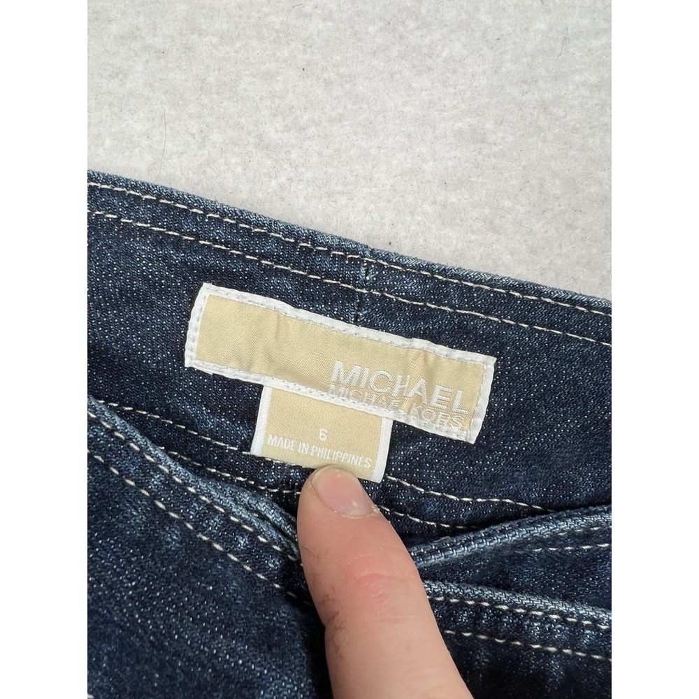 Michael Kors NWT Hollywood Nights Jeans Dark Stonewash Size 6 - Picture 11 of 13
